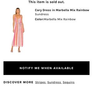 Revolve Cary Dress in Marbella Mix Rainbow